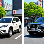Okay, here are two image prompt suggestions in English, based on the provided text, and aimed at highlighting the appeal of the Venue compact SUV in an urban Japanese context: