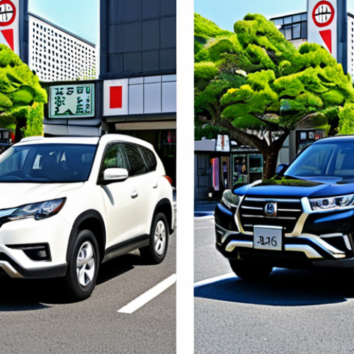Okay, here are two image prompt suggestions in English, based on the provided text, and aimed at highlighting the appeal of the Venue compact SUV in an urban Japanese context: