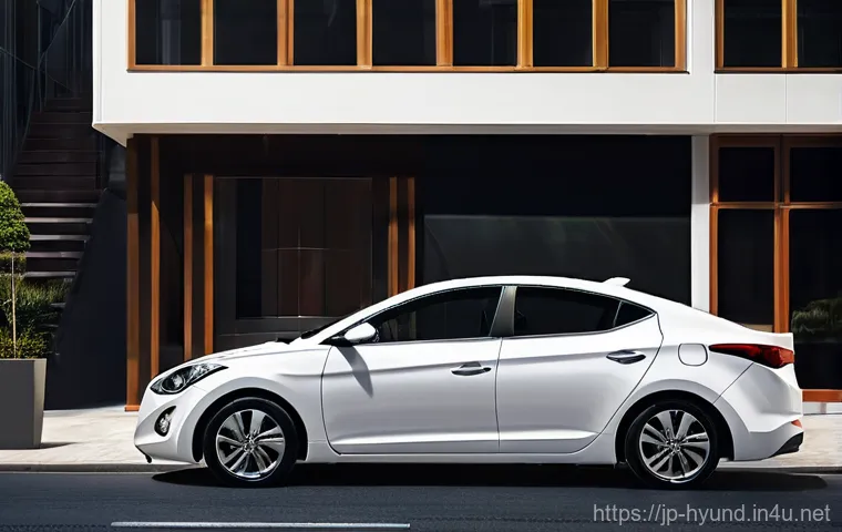현대 아반떼와 현대 코나 연비 비교 - **Prompt for Hyundai Avante (Elantra) - Sophisticated Sedan Style**
    "A sleek and elegant Hyundai...