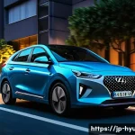 현대 아이오닉 5와 테슬라 모델 Y 비교 - **"A visually striking night shot of a Hyundai IONIQ 5, showcasing its unique retro-futuristic desig...