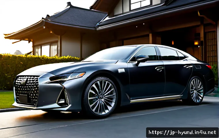 현대 그랜저 풀체인지 하이브리드 모델 - Photorealistic premium full-size hybrid sedan inspired by contemporary Korean automotive design, ele...